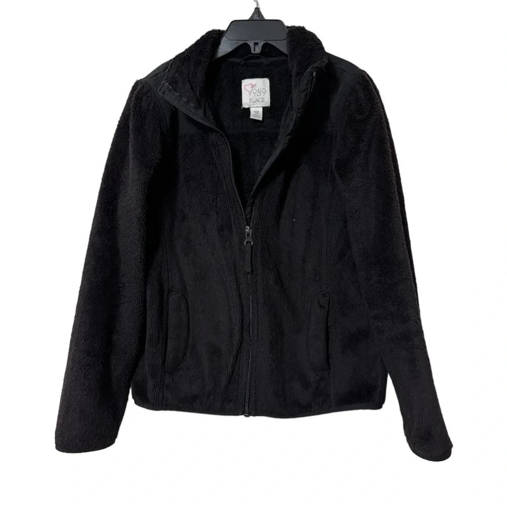 The Children’s Place Size 7/8 Black Fleece Jacket